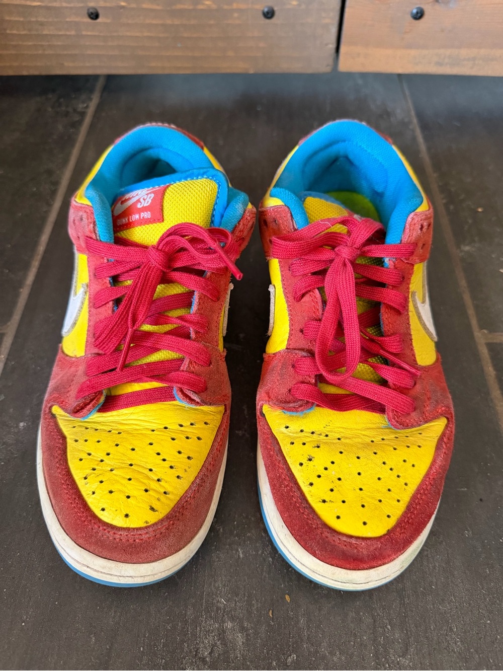 Nike SB Dunk Low Bart Simpson Yellow, Red, Blue